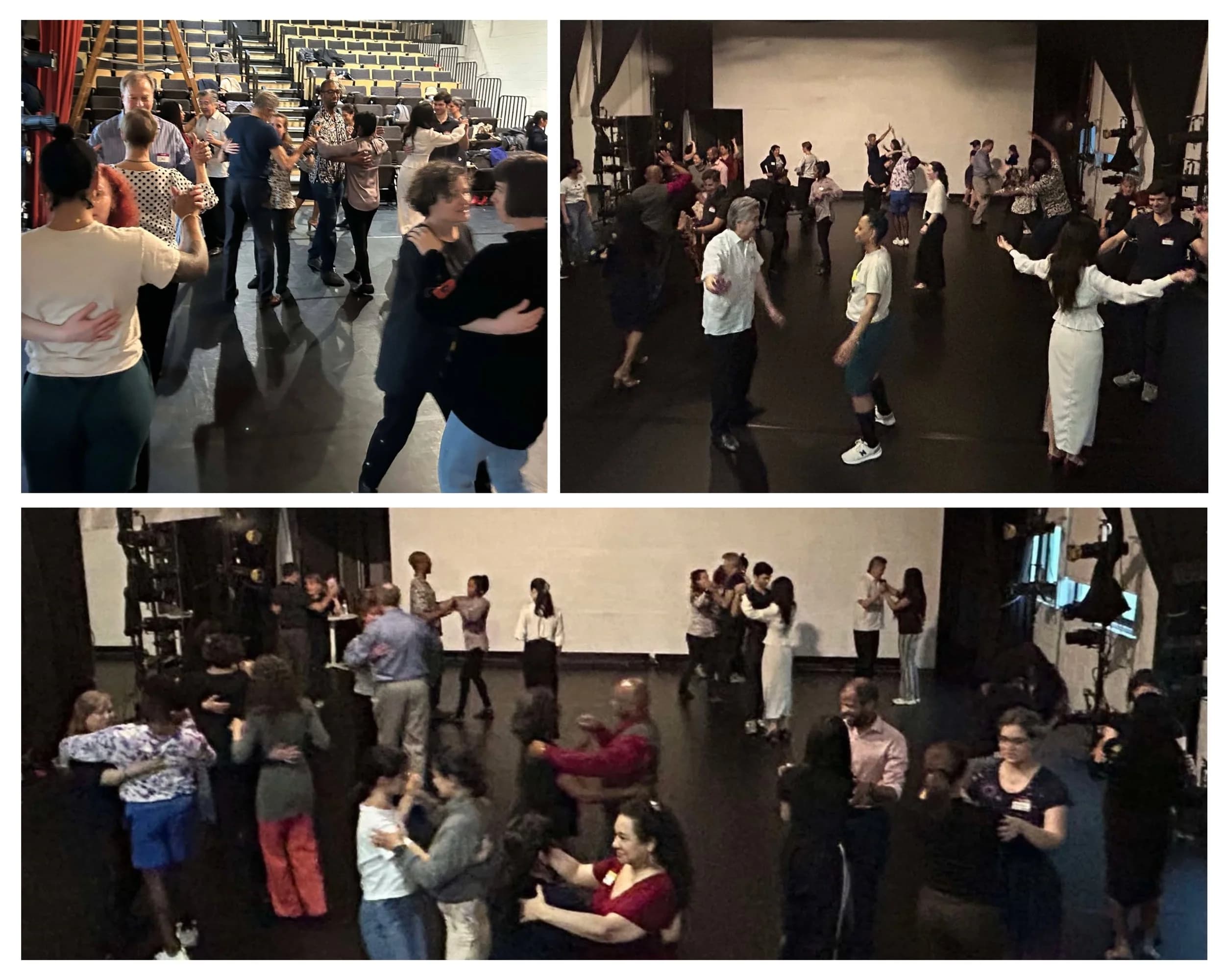 A Tango Mercurio volunteer assisting during a workshop